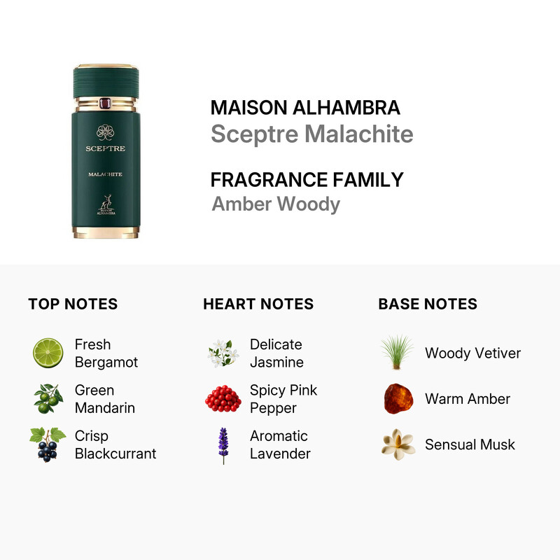 Maison Alhambra Unisex Sceptre Malachite Eau De Parfum 3.4 oz