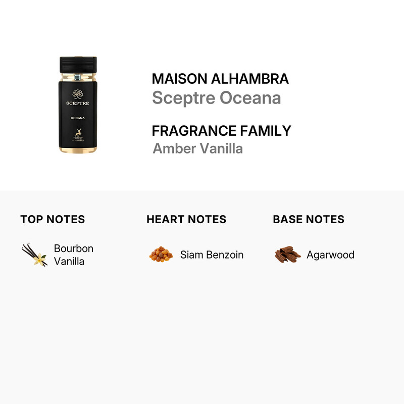 Maison Alhambra Unisex Sceptre Oceana EDP 3.4 oz Fragrances