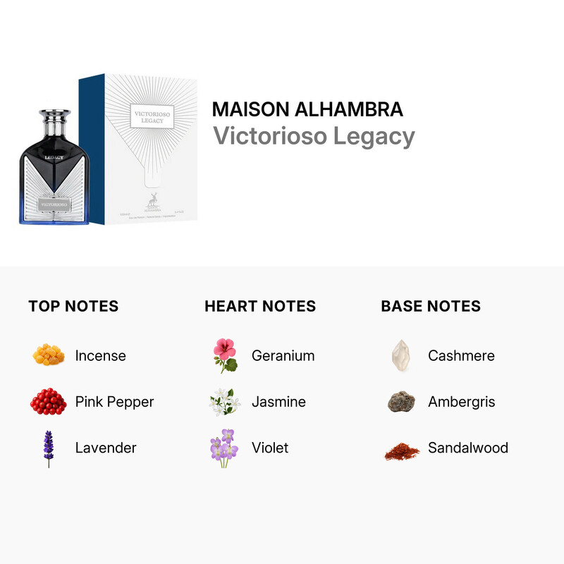 Maison Alhambra Unisex Victorioso Legacy EDP Spray 3.4 oz