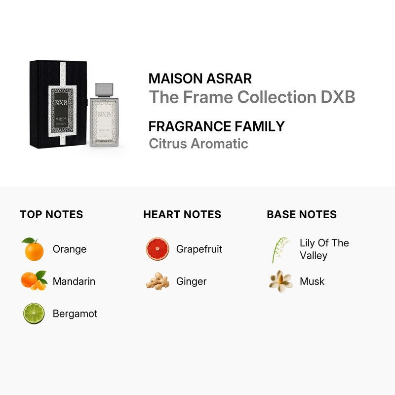 Maison Asrar Unisex The Frame Collection DXB EDP Spray 3.4 oz