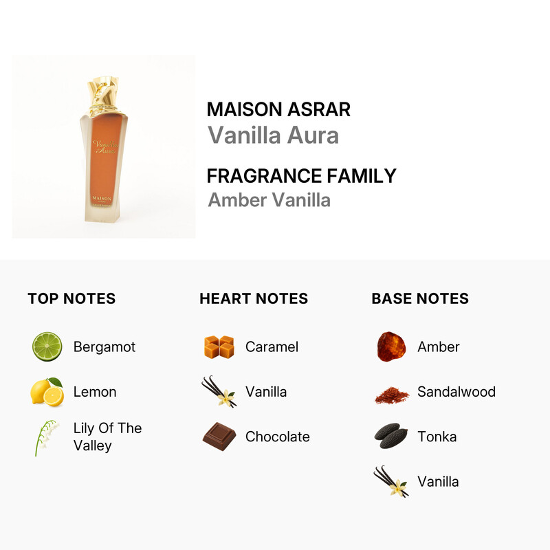 Maison Asrar Unisex Vanilla Aura EDP Spray 3.4 oz Fragrances