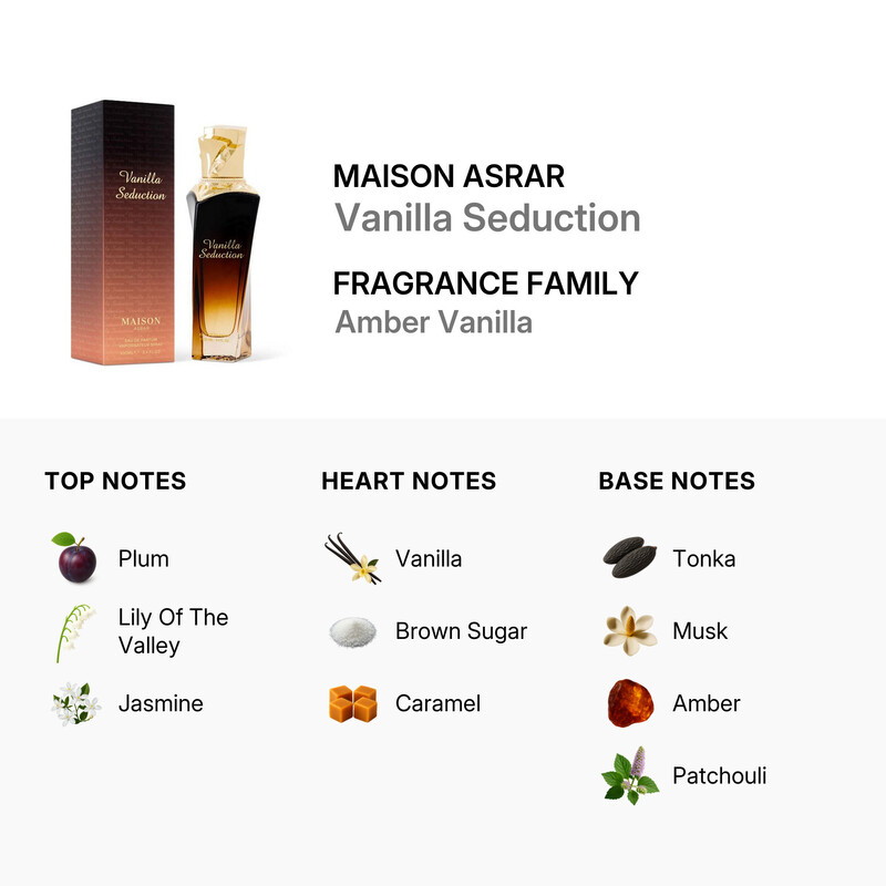 Maison Asrar Unisex Vanilla Seduction EDP Spray 3.4 oz Fragrances