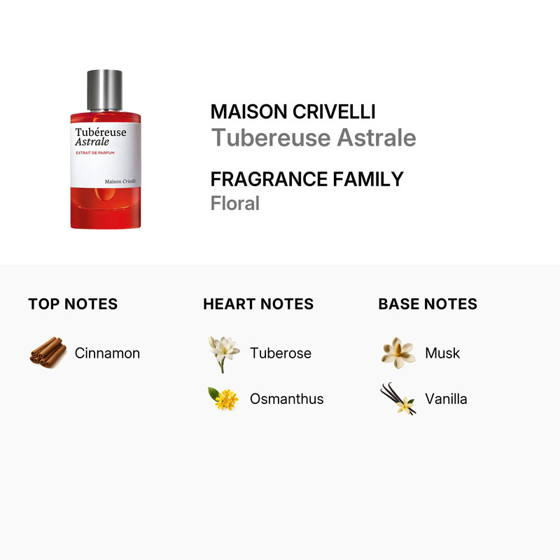 Maison Crivelli Unisex Tubereuse Astrale Extrait de Parfum Spray