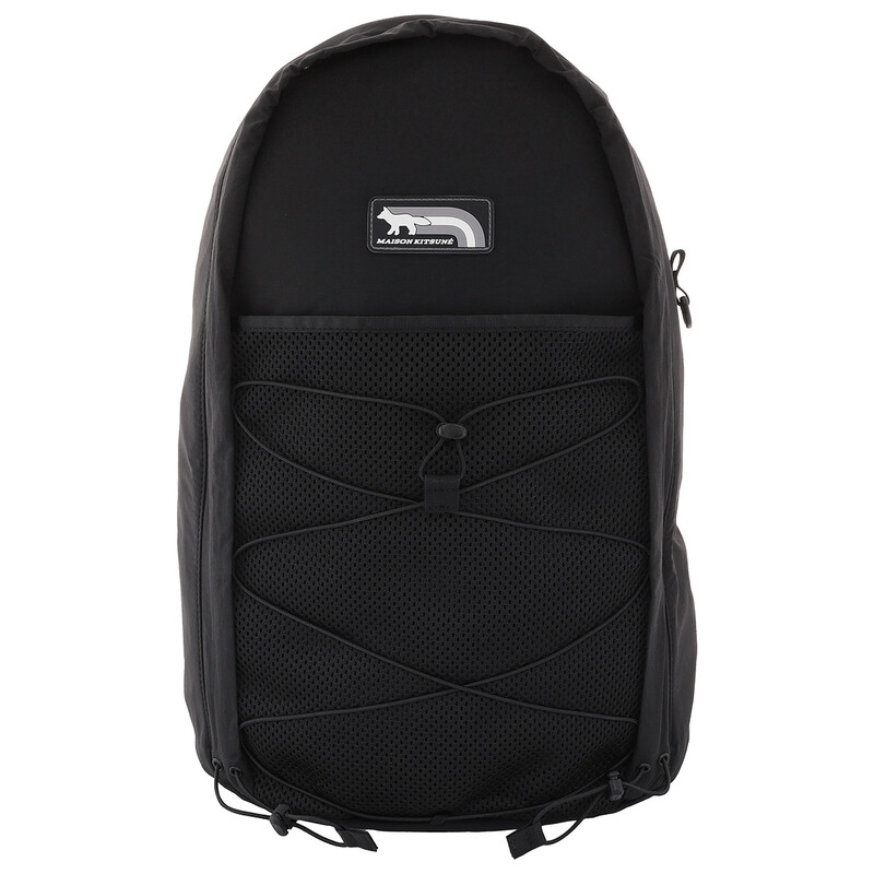 Maison Kitsuné Black Flash Fox Nylon Backpack NM05170WQ4034-BLACK Maison Kitsuné Black Flash Fox Nylon Backpack NM05170WQ4034-BLACK