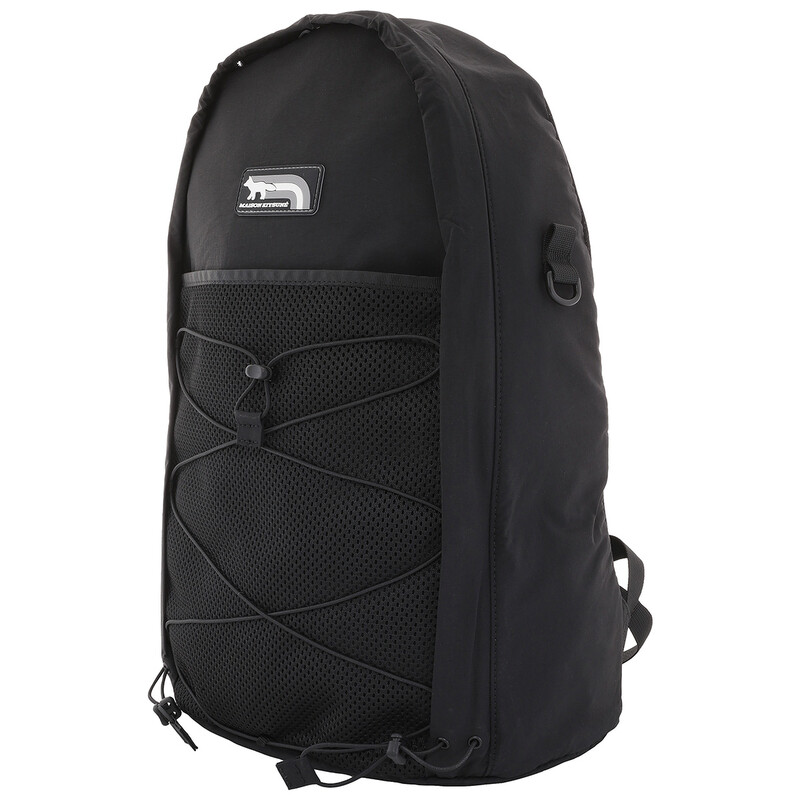 mashu Maison Kitsuné Black Flash Fox Nylon Backpack NM05170WQ4034-BLACK