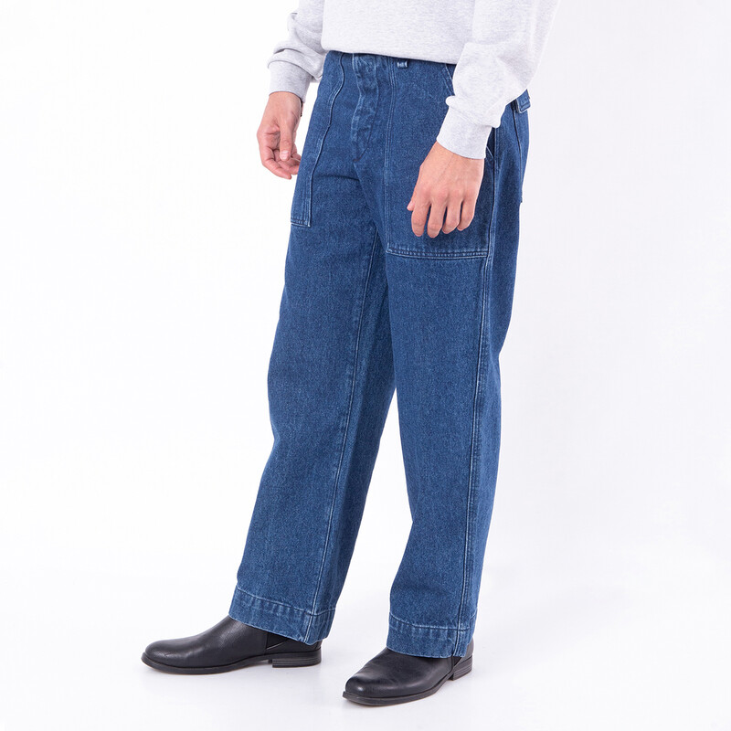 Maison Kitsuné Profile Fox Embroidered Workwear Jeans, Size 33