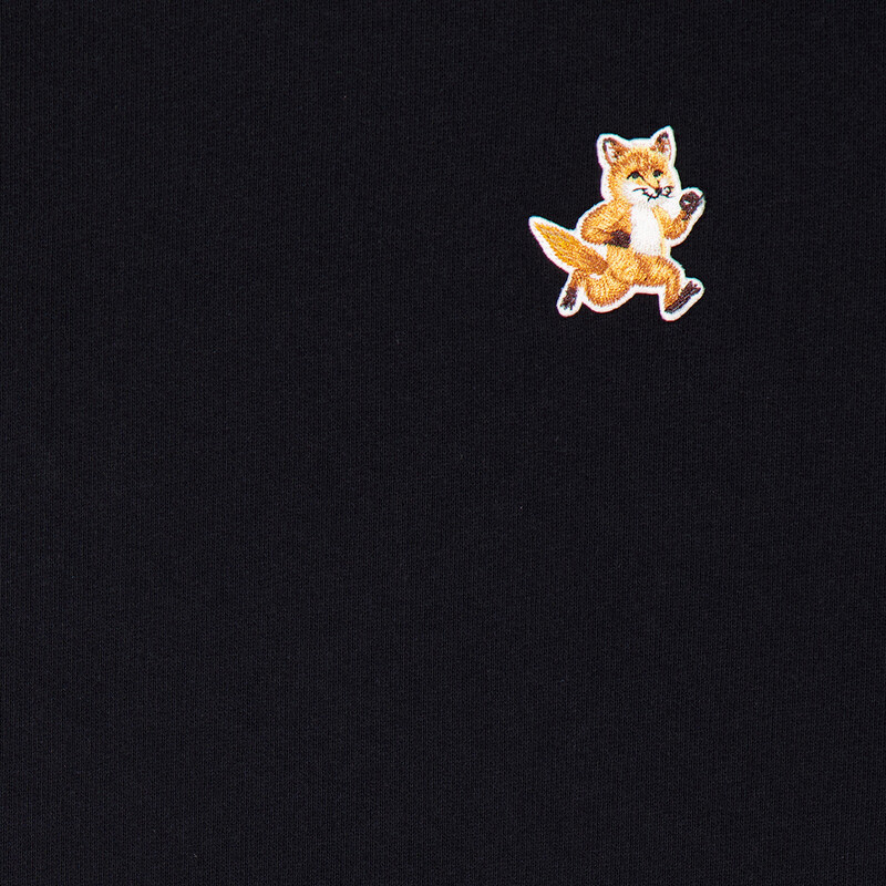 Maison Kitsuné Speedy Fox Patch Cotton Sweatshirt, Size Medium