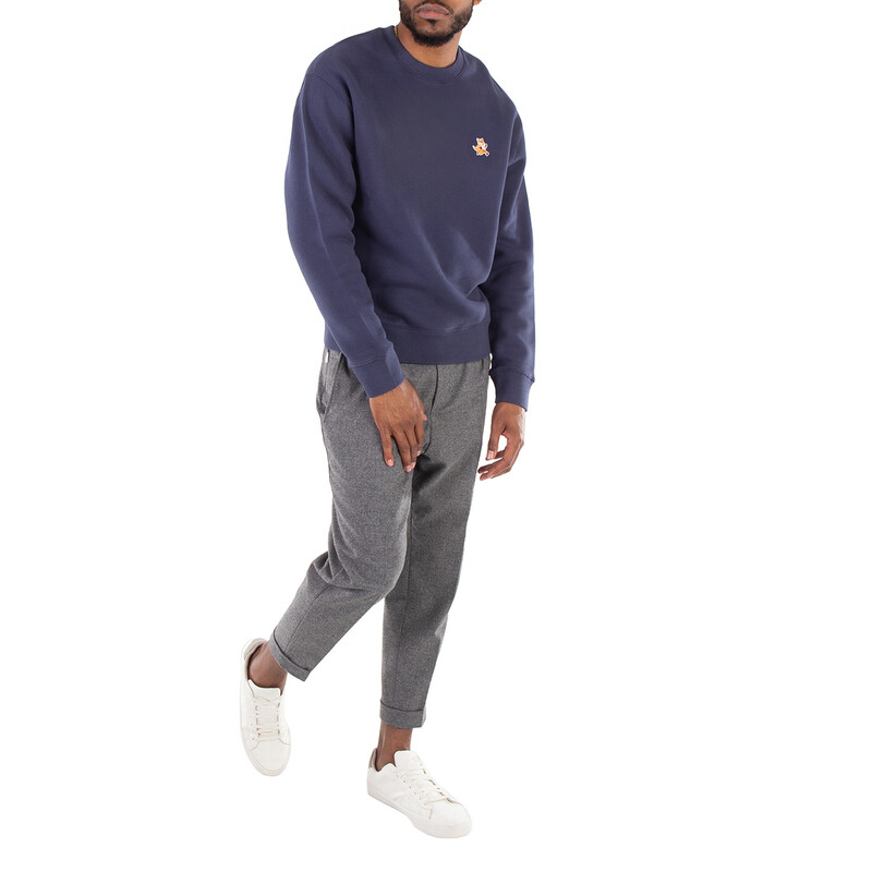 Maison Kitsuné Speedy Fox Patch Cotton Sweatshirt, Size Medium Maison Kitsuné Speedy Fox Patch Cotton Sweatshirt, Size Medium