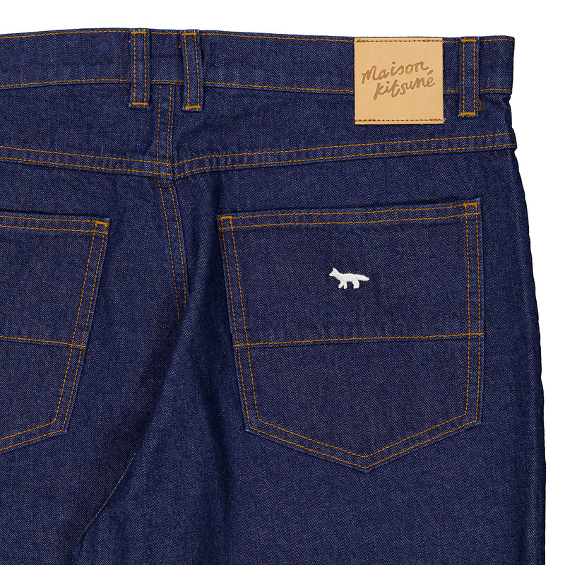 Maison Kitsuné Straight-Leg Denim Jeans, Waist Size 33 Maison Kitsuné Straight-Leg Denim Jeans, Waist Size 33