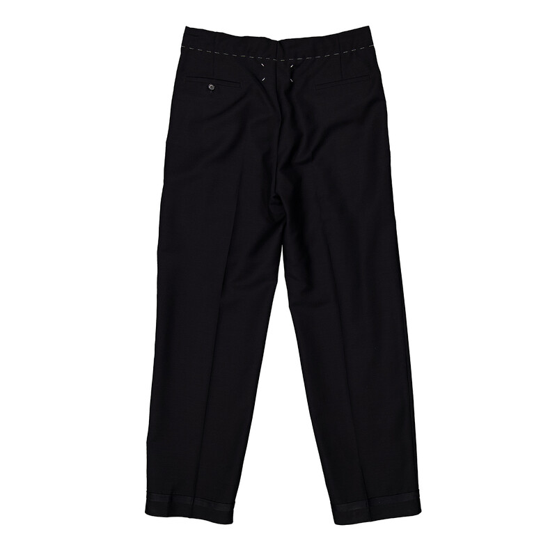 Maison Margiela Creased Stitch Detailed Trousers, Brand Size 42