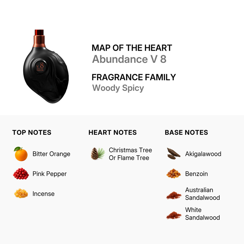 Map Of The Heart Unisex Abundance V 8 EDP 3.0 oz Fragrances