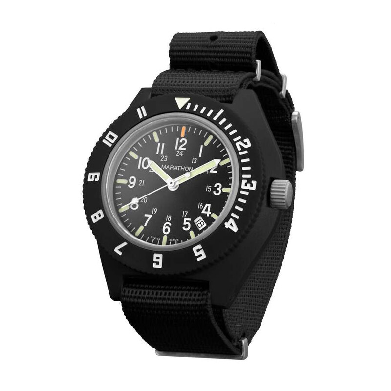 Marathon Nav Back Marathon Nav-Dm Quartz Black Dial Men's Watch WW194013BK-2102 ...