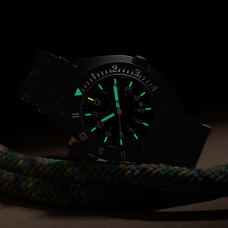 Marathon Nav Back Marathon Nav-Dm Quartz Black Dial Men's Watch WW194013BK-2102 ...