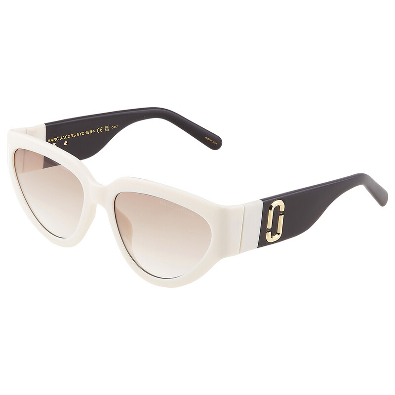 NWOT. Marc Jacobs Cat-Eye White and Black Sunglasses Style: 645S. Marc Jacobs Marc 645/S 807 IR Sunglasses - US main image 2