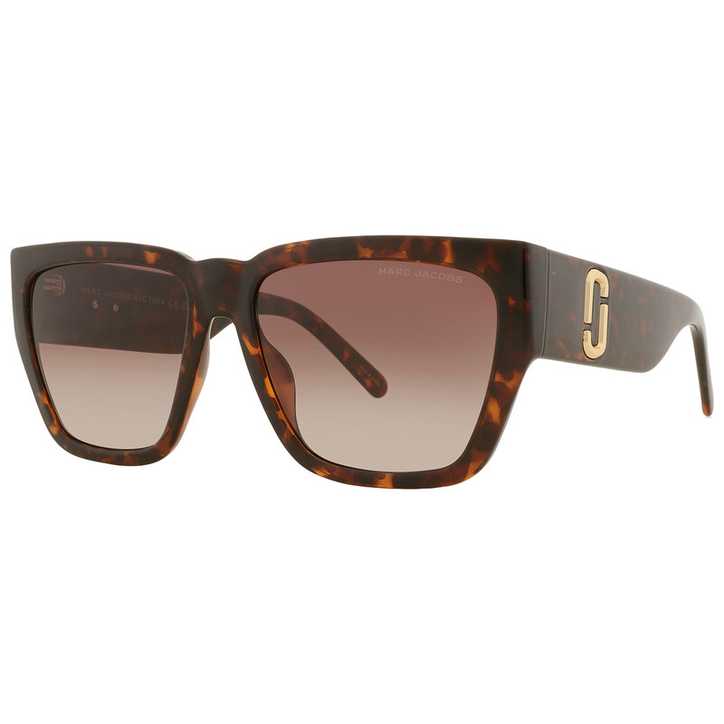 NEW Marc Jacobs Taupe Brown Gradient MARC 646/S Logo Square Snapshot Sunglasses Marc Jacobs Brown Gradient Square Ladies Sunglasses MARC 646  main image 4