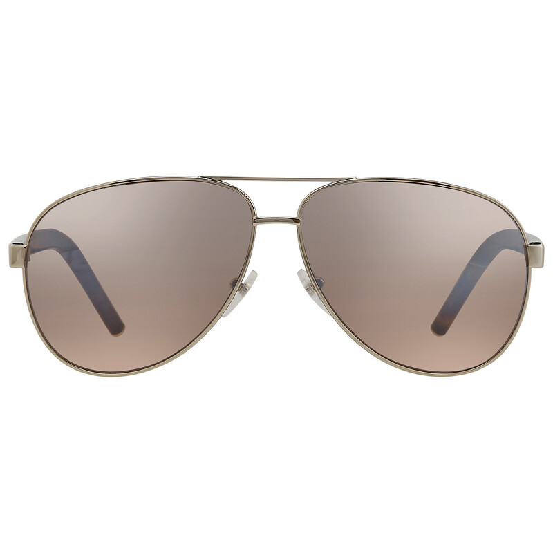 Marc Jacobs Dark Brown Silver Pilot Unisex Sunglasses MARC 71/S