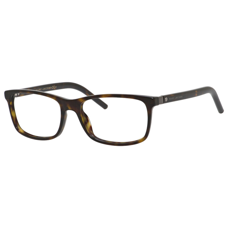 Marc Jacobs Dark Havana Rectangular Eyeglasses 27089 0086 54 ...