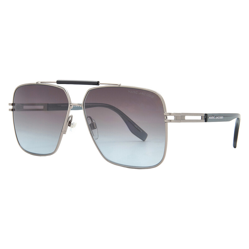 サングラス marc jacobs ティアドロップ シルバー グラデーション Marc Jacobs Grey Blue Gradient Navigator Men's Sunglasses MARC 716