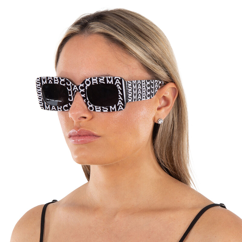 Marc Jacobs Grey Square Ladies Sunglasses MARC 488/N/S 003K/IR 51