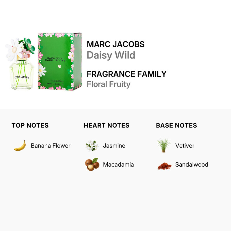 香水(女性用) (66)DAISY WILD MARC JACOBS 100ml Marc Jacobs Daisy Wild Eau de Parfum, 3.3 oz. - Macy's