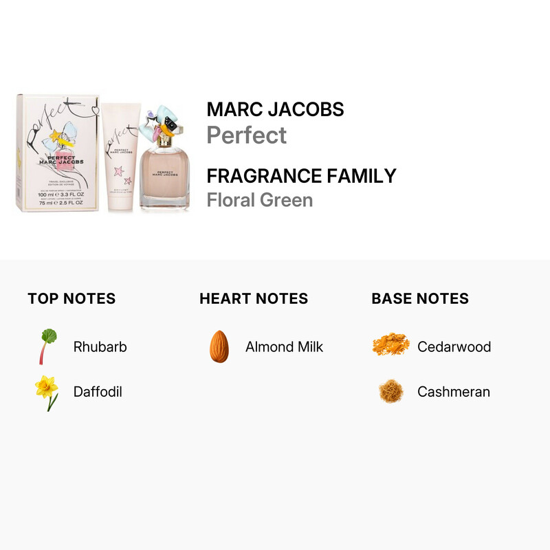 Marc Jacobs Ladies Perfect 3pcs EDP Gift Set Fragrances