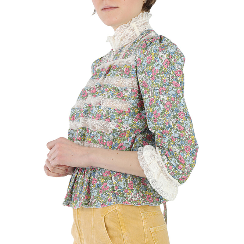 シャツ+ブラウス(半袖+袖なし) MARC JACOBS IVORY CHERRY VICTORIAN TOP S MARC JACOBS - MARC JACOBS IVORY CHERRY VICTORIAN TOP Sの通販 by