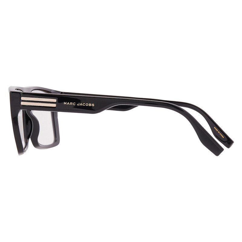 Marc Jacobs Pattern Black/Grey Clip-On Square Men's Eyeglasses