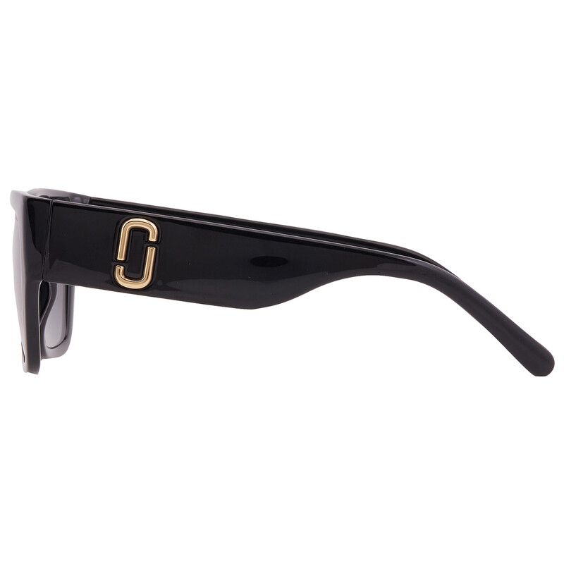 Marc Jacobs MARC 646/S Sunglasses Womens 57-16 Black Gray Square Polarized Marc Jacobs Polarized Grey Gradient Sport Ladies Sunglasses  main image 4