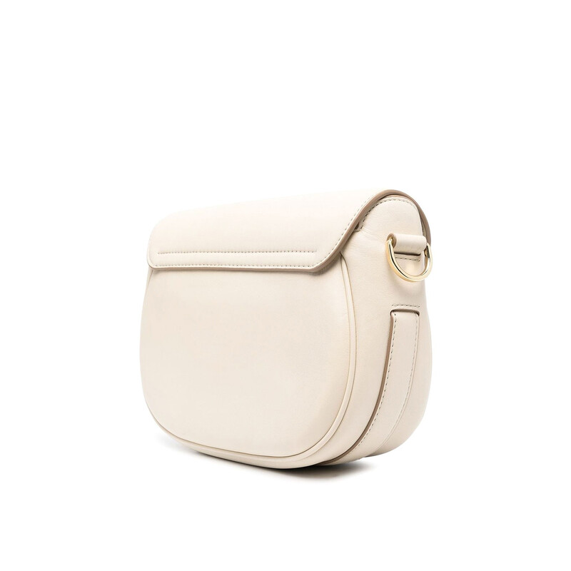 Marc Jacobs The J Marc Large Saddle Bag In Cloud White