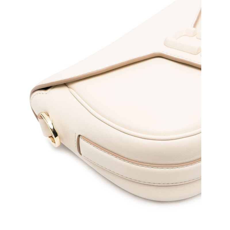 Marc Jacobs The J Marc Large Saddle Bag In Cloud White