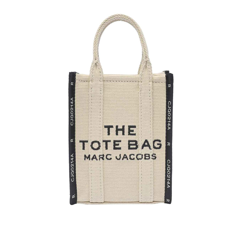 Marc Jacobs The Jacquard Mini Phone Tote Bag In Beige 
