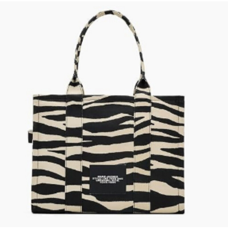 Marc Jacobs Women's The Zebra-Print Logo Large Tote Bag