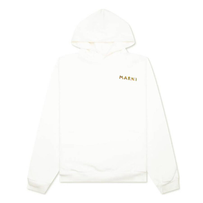 Marni Collage Bouquet Embroidered Hoodie, Brand Size 46 ( US Size