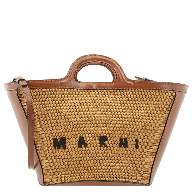 Marni Ladies Raw Sienna Tropicalia Logo Small Bag BMMP0068Q0