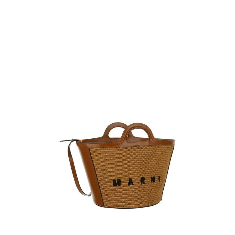 Marni Tropicalia Bucket Bag — Brown MABMMP0068Q0P386000M50BB