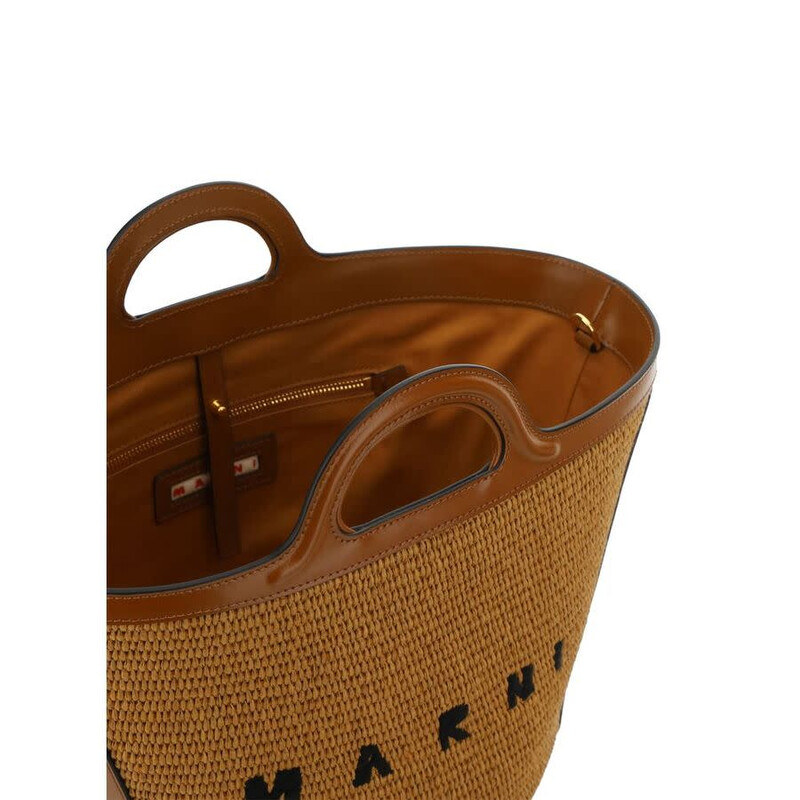 Marni Tropicalia Bucket Bag — Brown MABMMP0068Q0P386000M50BB