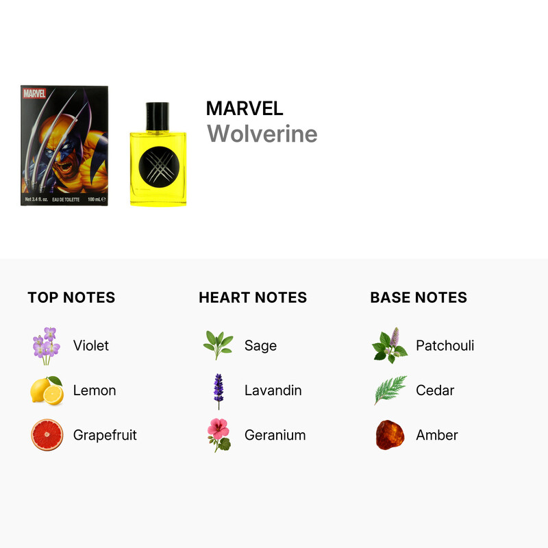Marvel Boys Wolverine EDT Spray 3.4 oz Kids Fragrances