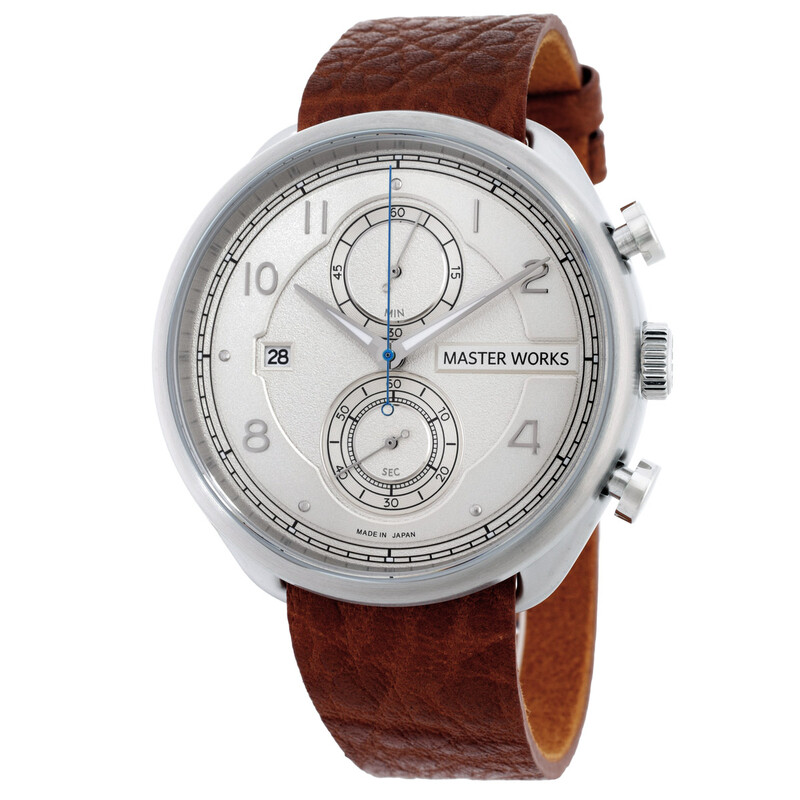 Master Works Chronograph Quartz White Dial Men's Watch