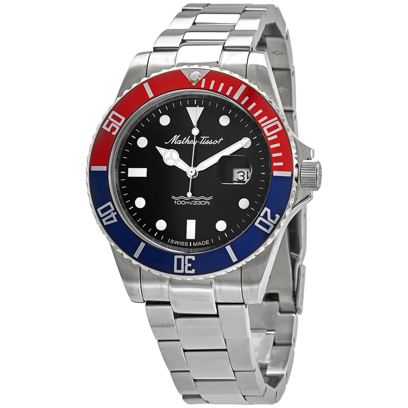 Mathey-Tissot Mathey Vintage Quartz Black Dial Pepsi Bezel  display picture 1