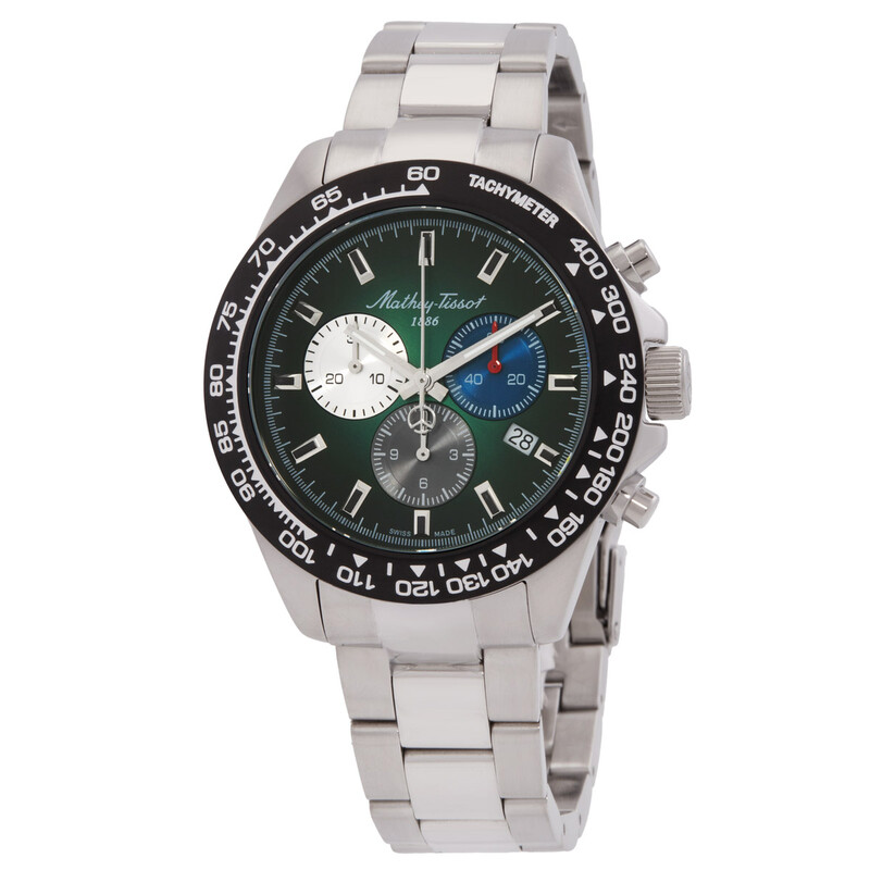 Mathey-Tissot Chrono II Chronograph Quartz Green Dial Men's Watch