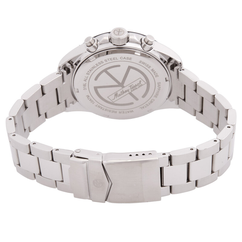 Mathey-Tissot Chrono II Chronograph Quartz White Dial Men's Watch