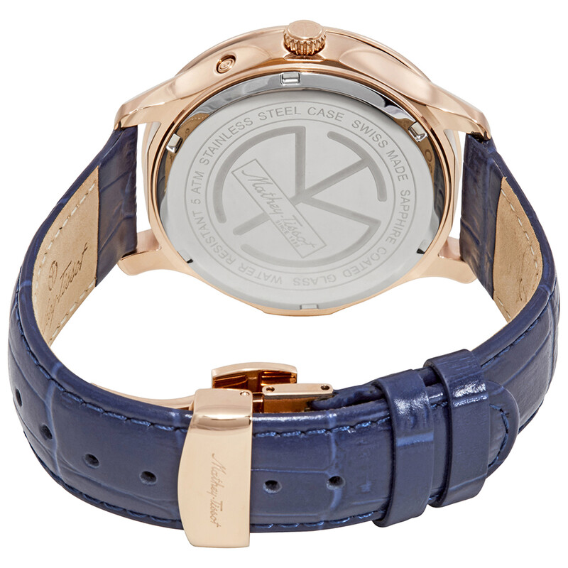 Mathey-Tissot Edmond Moon Phase Blue Dial Men's Watch H1886RPBU