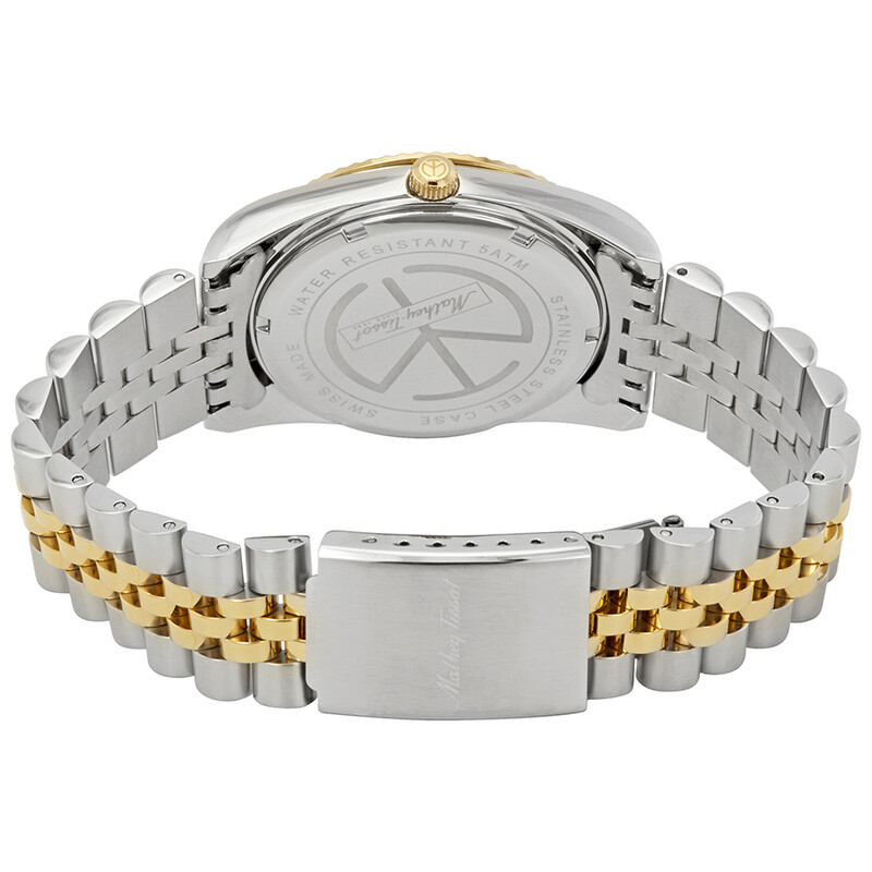 Mathey-Tissot Mathey II Quartz Crystal Gold Dial Men display picture 2