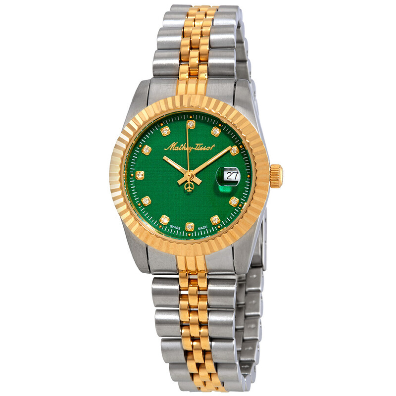 NWT Mathey-Tissot Mathey III Quartz Crystal Green Dial Ladies Watch Mathey-Tissot Mathy III Quartz Green Dial Ladies Watch  main image 3