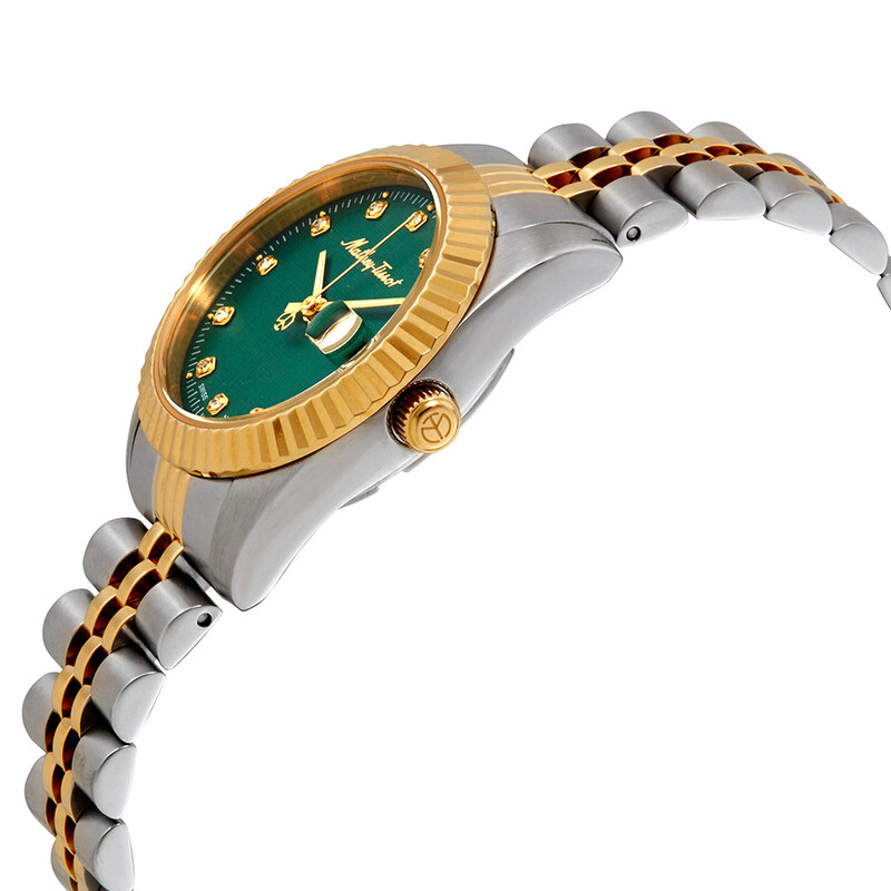 Mathey-Tissot Mathey III Quartz Crystal Green Dial Ladies  display picture 3