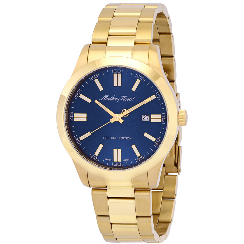 Mathey-Tissot Mathy I Jumbo Quartz Blue Dial Men's Watch H455PBU