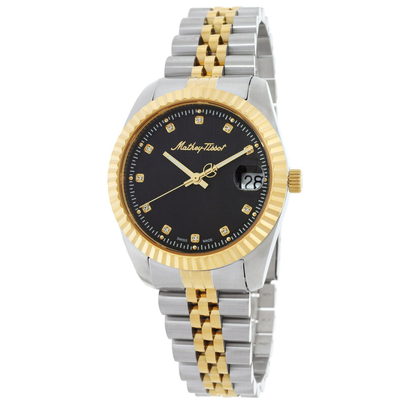 Mathey-Tissot Mathy III Quartz Black Dial Ladies Watch D807BN