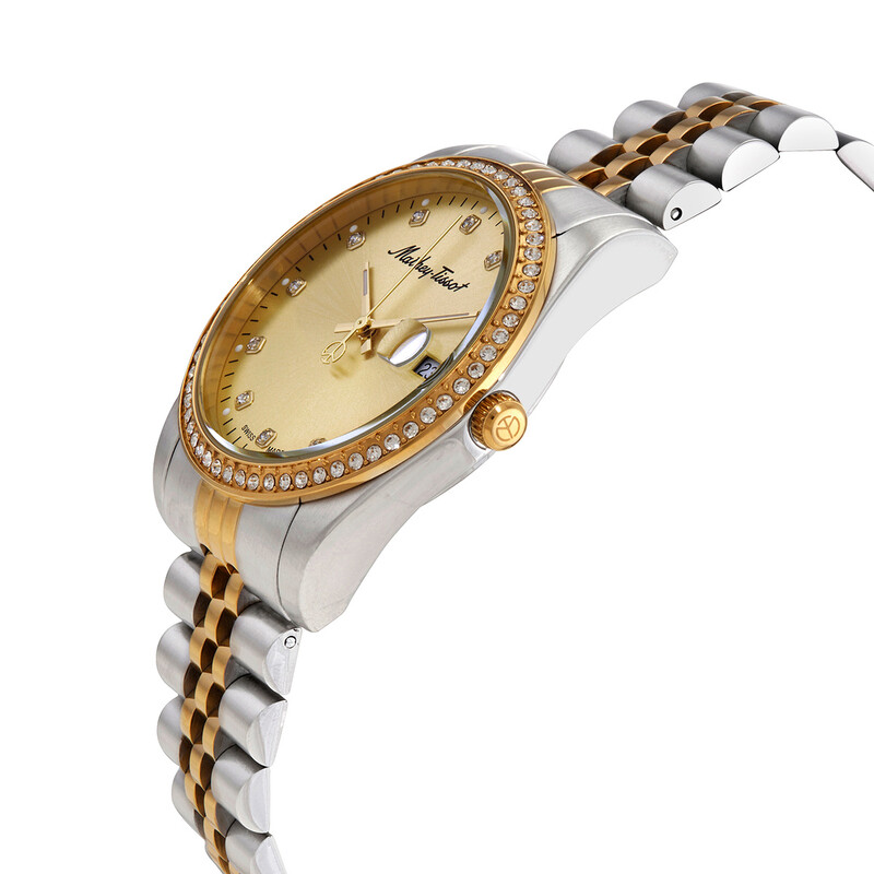 Mathey-Tissot Mathy IV Quartz Crystal Champagne Dial Men display picture 2