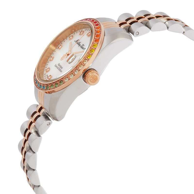 NWT Mathey-Tissot Mathy Rainbow Quartz White Dial Ladies Watch ĐỒNG HỒ NỮ MATHEY TISSOT MATHY RAINBOW D809BQYI main image 4