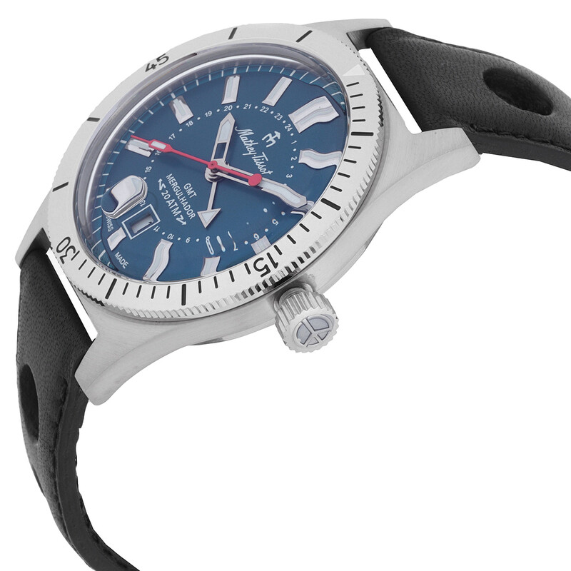 Mathey-Tissot Mergulhador GMT Quartz Blue Dial Men's Watch MRGABU